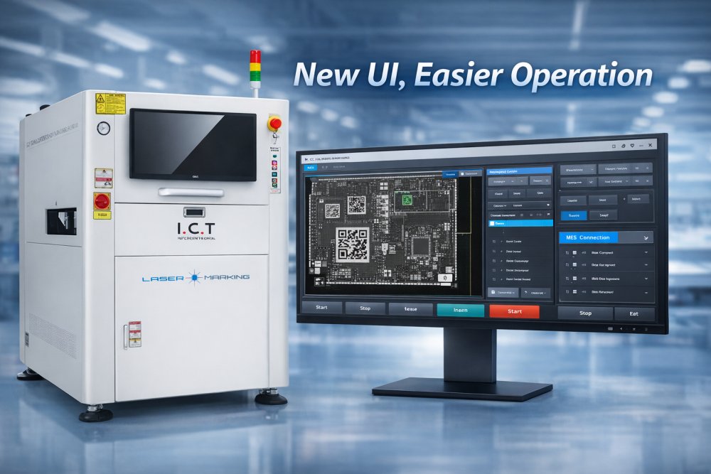 SMT laser marking machine SMT lézeres jelölőgép