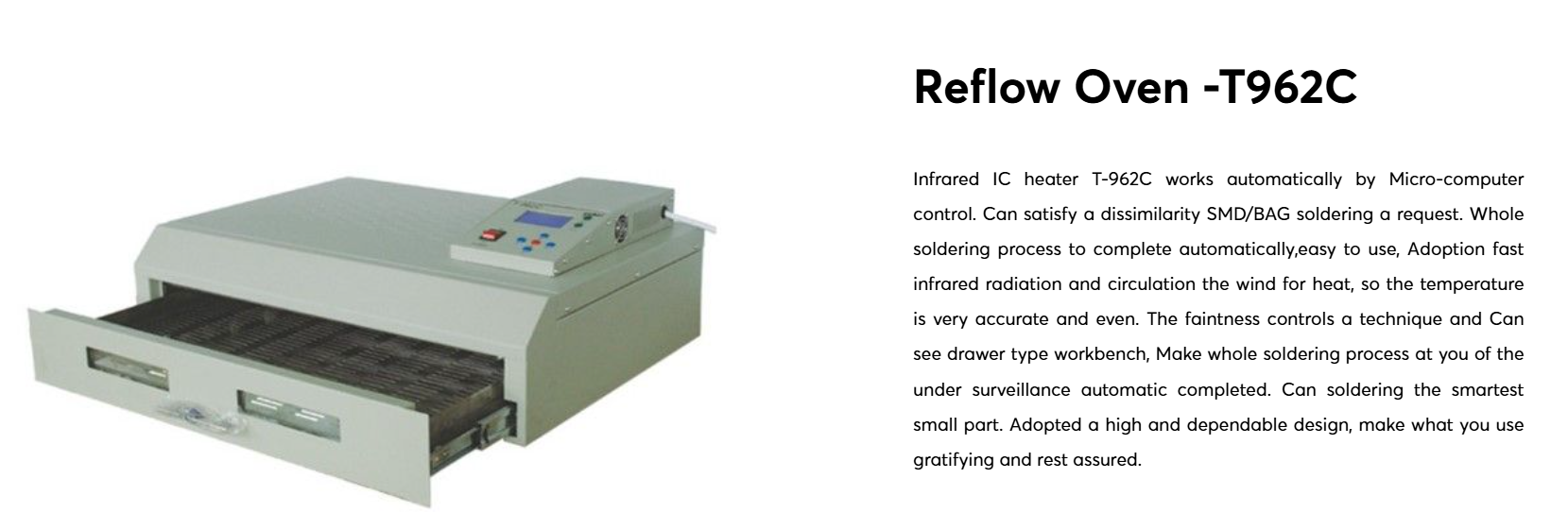 Reflow Oven -T962C Reflow sütő -T962C