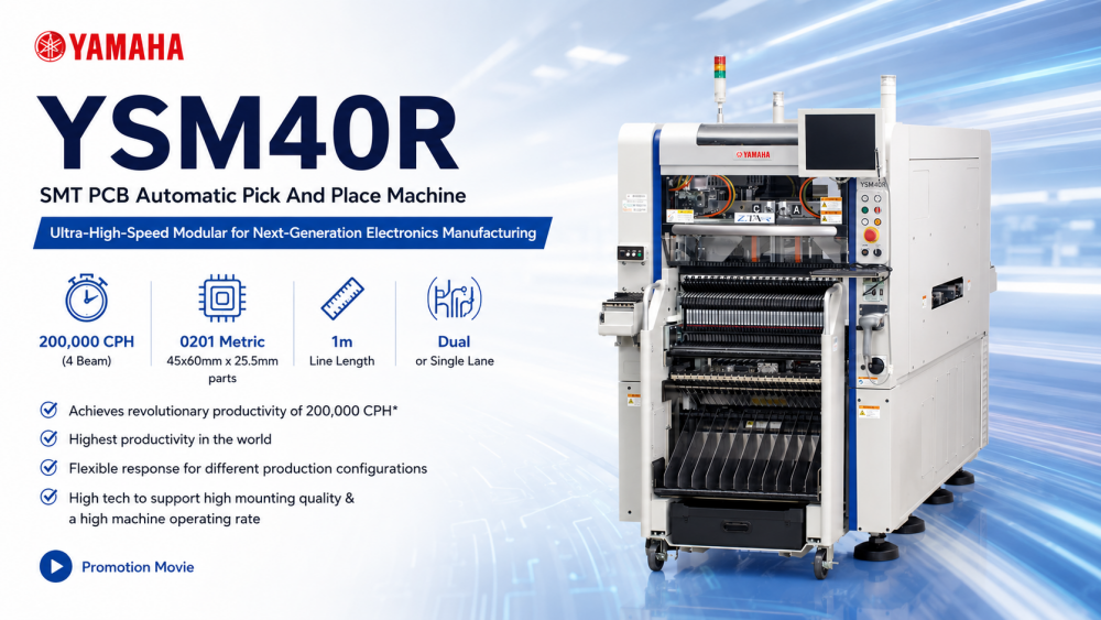 Yamaha Yamaha SMT PCB Automatic Pick And Place Machine Yamaha Yamaha SMT NYÁK-automatikus Pick and Place Machine