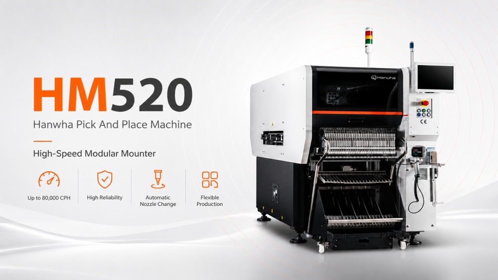HM520 Hanwha Pick And Place Machine HM520 Hanwha Pick And Place Machine
