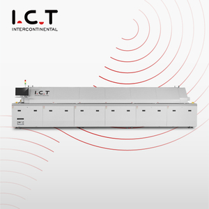ICT-L12 |Testreszabott 12 zónás újrafolyós forrasztósütő LED nitrogén visszafolyó sütő