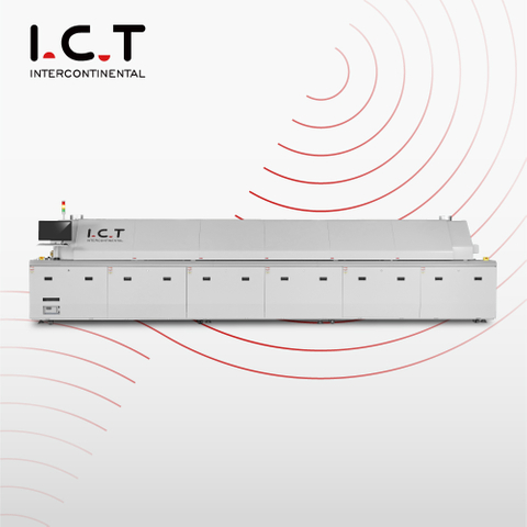  ICT-L8 |SMD Reflow forrasztó sütő SMT gép SMT vonalhoz