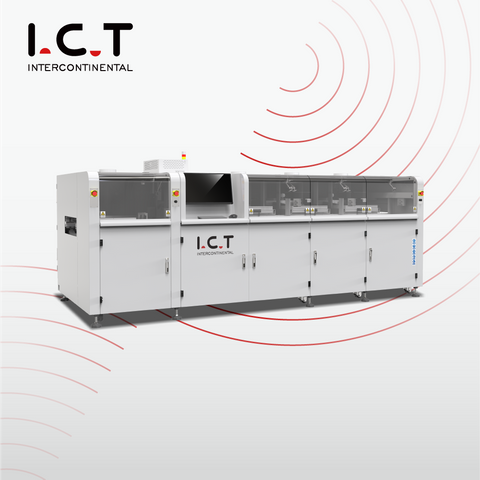 ICT-SS550P1 |Teljesen automatikus online PCB szelektív hullámos forrasztógép 2 forrasztóedénnyel 