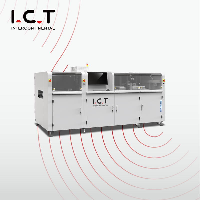 ICT-SS550P1 |Teljesen automatikus online PCB szelektív hullámos forrasztógép 2 forrasztóedénnyel 