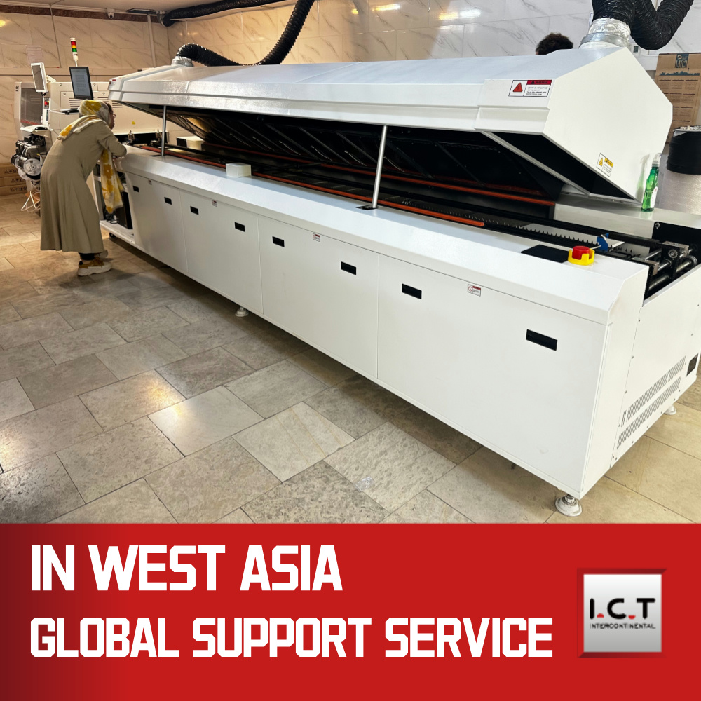 Nagy teljesítményű SMT LED ólommentes reflow forrasztó sütőberendezés