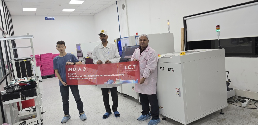 ICT SMT Line g&eacute;p Indi&aacute;ban