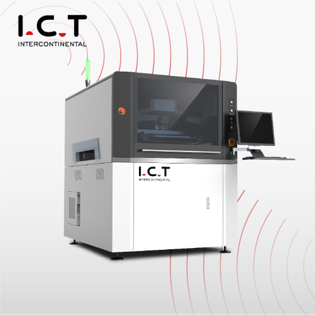 I.C.T |PCB automatikus nyomdagép forrasztópaszta képernyő SMT