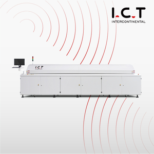 ICT Reflow Oven SMT gép 450 széles PCB mérettel