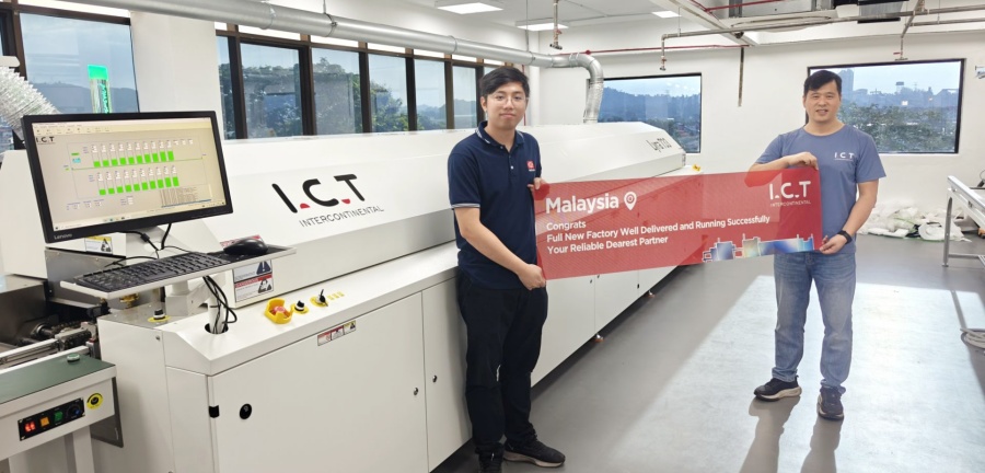 SMT &eacute;s DIP vonal telep&iacute;t&eacute;se &eacute;s műszaki t&aacute;mogat&aacute;s Malajzi&aacute;ban