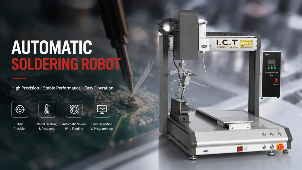 ICT automatikus forraszt&oacute; robot