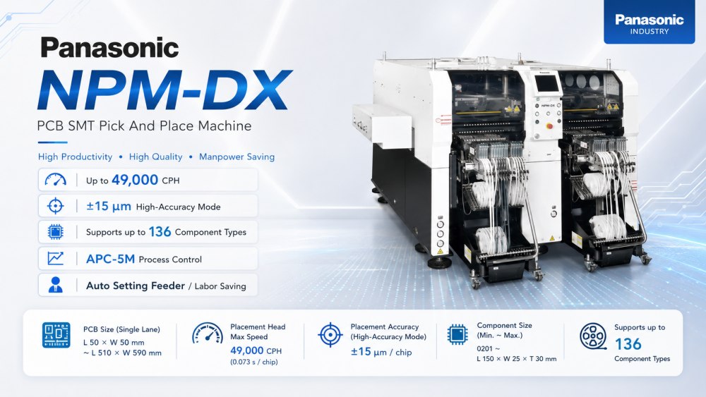 NPM-DX Panasonic PCB SMT Pick and Place g&eacute;p