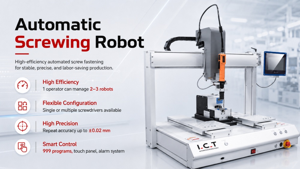 Automata csavaroz&oacute; robot